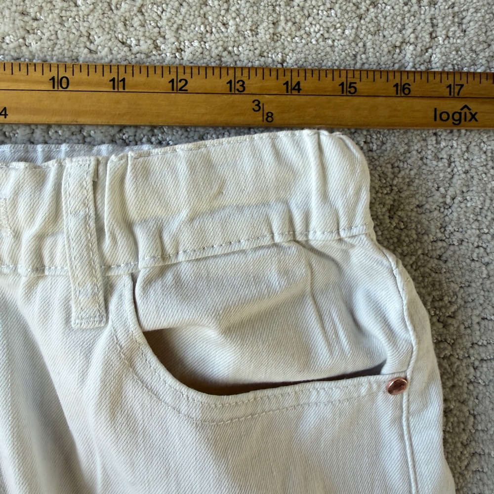 Judy Blue Palazzo Pants Womens 7/28 Long White Featherweight Elastic Drawstring - Picture 10 of 16